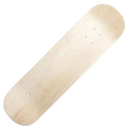 Perfeclan Blanko-Skateboard-Deck für Kinder, DIY-Skateboard, Kreativitätsentwicklung, unbemalt, leeres Longboard-Deck, Holzdeck für Kinder und Kinder, 72 cm ohne Räder