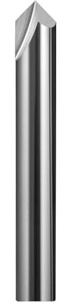 Fasenfräser 1 stück Fase Ende Mühle Aluminium Fräsen Beschichtung Legierung Center Bit for Metall Gerade Nut Router Bits(HRC55x2AL,6.0MMx6Dx50L)
