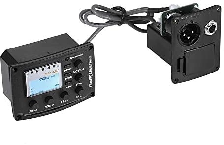 4 Band Equalizer Digital Tuner Pickup Akustische Gitarre Musikinstrument Zubehör EQ Tone Volume Verstärker