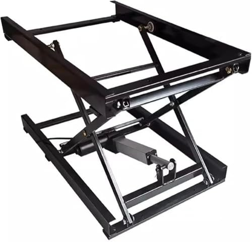 GQQDDD Elevador De Mesa De Centro, Soporte De Elevación De Tijera para Mesa De Comedor, Plataforma Ajustable En Altura, con Control Remoto por Cable, Marco De Hierro Plegable