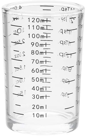 Strumento di misurazione in vetro funzionale robusto Jigger portatile accurato strumento di misurazione per mixologist