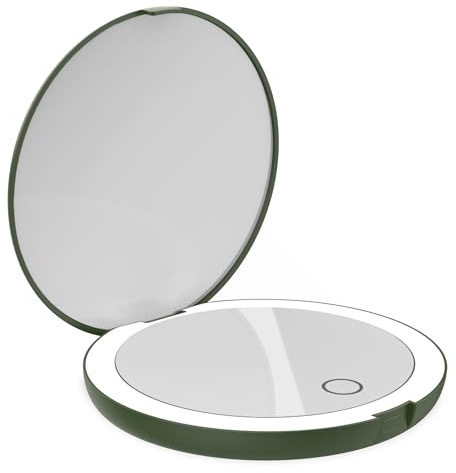 LUNA London Compact Travel Mirror | | Travel Makeup with Light