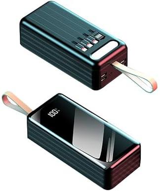 Power Bank, 100 000 mAh, USB, Grande capacité, Batterie Externe Capable de Charger Rapidement 7 appareils simultanément, pour Android.