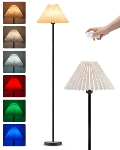 EGOBASIC Akku Stehlampe Kabellos, Aufladbare LED Stehlampe mit Fernbedienung und Timer, Dimmbar RGB, Tragbar, Kleine Stehleuchte Dekoleuchte für Wohnzimmer Schlafzimmer Outdoor Garten Terrassen