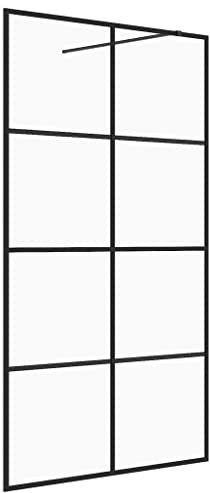 Duschwand für begehbare Dusche mit ESG-Glas 140x195 cm | Klare Sicht, Stabile Konstruktion | Einfache Reinig, Langlebig | Ideal für moderne Badezimmer