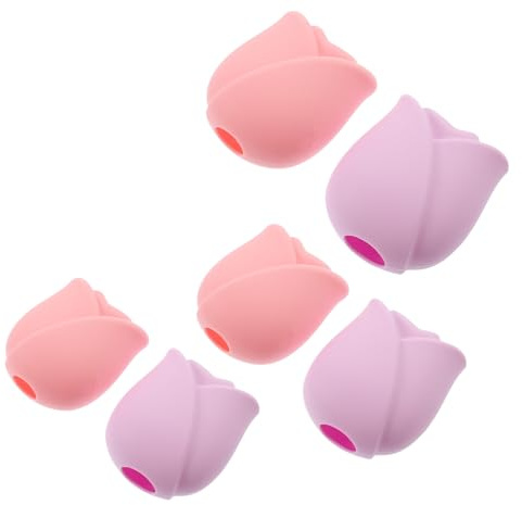 BEBEMOKO Make Up Pinsel Schutzkappen aus Silikon 6 Stück Rutschfeste Kosmetikpinselhüllen für Haushalt und Unterwegs
