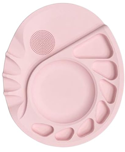 JINGLING Palette de Mélange Maquillage - Silicone Réutilisable Pour Maquillage - Plateau Pour Relevage Cils Et Sourcils - Pour Femmes Artistes Amatrices de Beauté Mariées et Voyages