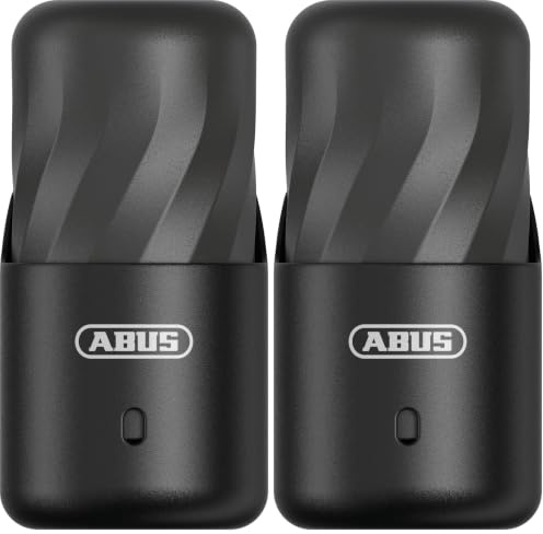 ABUS Fahrrradschloss Halterung QuickStore QST – Mini-Transportbox Kettenschlösser mit 6 mm Stärke und 85-110 cm Länge (Packung mit 2)