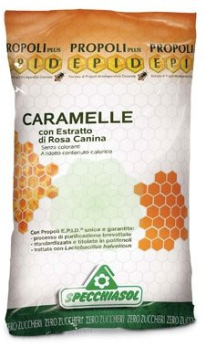 SPECCHIASOL - EPID CARAMELLE PROPOLI - ROSA CANINA SFUSE 500 GR