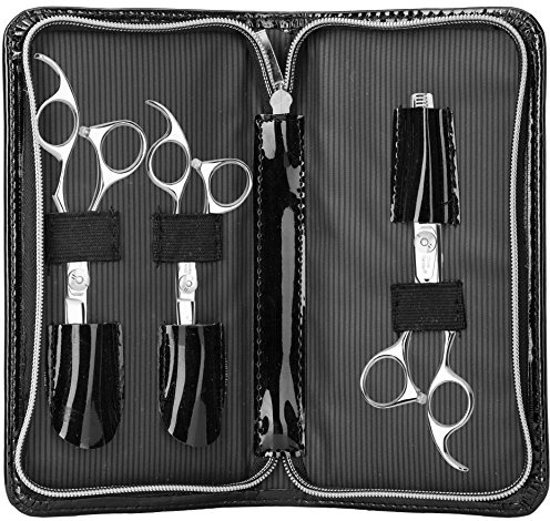 Olivia Garden SilkCut Scherenset mit 3 Scheren für Linkshänder