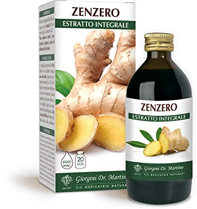 Dr Giorgini Integratore Alimentare, Zenzero Estratto Integrale Liquido Analcoolico - 200 ml