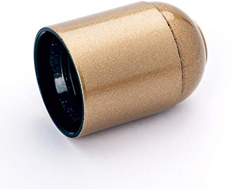 Fassung E27 PVC Kunststoff Lampenfassung Leuchtenfassung (gold)
