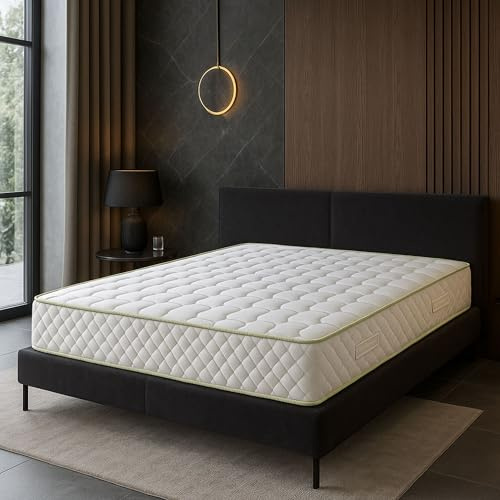 Matelas 140X190 Mousse Haute Résilience 35Kg/m3 - Epaisseur 21 Cm - Soutien Ferme - Grand Confort - Nuit Calme 140 190