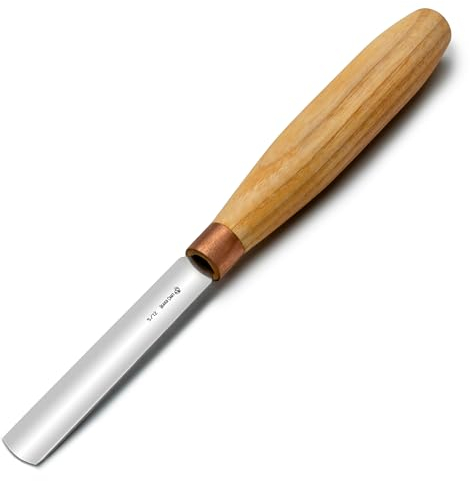 BeaverCraft Hohleisen zum Holzschnitzen K5/12 Holzschnitzerei kompakter Meißel Holzschnitzmesser für Anfänger und Profis