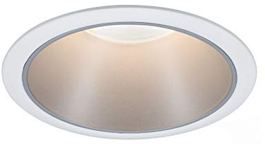 Paulmann 93398 Cole - Faretto da incasso rotondo, dimmerabile, colore: Bianco opaco, argento Spot in alluminio, plastica GU10