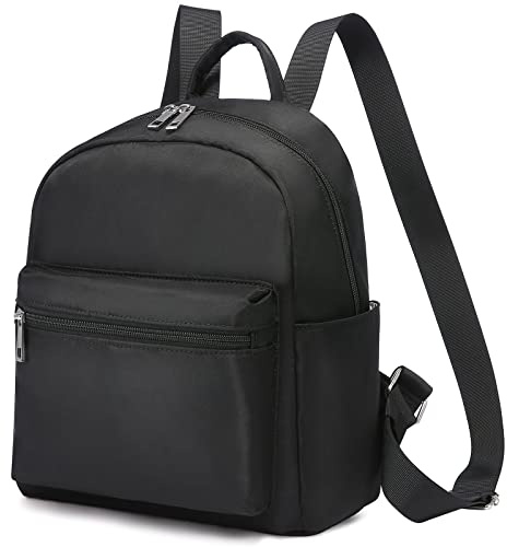 LOVEVOOK Mini Backpack for Women Purse Fashion Small Black Backpack Daypack for Dating Gift for Her Waterproof