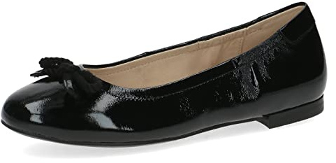 Caprice Damen 9-9-22112-20 Ballerina, Black Naplak, 39 EU