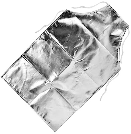HEITIGN Hitzeschutz-Körperschürze Anti-Hohe Hitze 1000°C Aluminierter Körperschutz Hitzebeständige Schürze Schutz für Aluminiumbleche Zum Grillschweißen