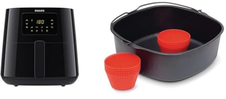 Philips Essential Airfryer XL - 6.2L + Backform & 9 Muffinformen