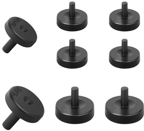 smseace Lot de 6 adaptateurs à Double évasement de 1,9 cm + 0,6 cm pour Lignes de Frein de 1,9 cm, 4 Matrices Double évasement de 1,9 cm, 2 adaptateurs d'outils d'évasement de Frein de 6,35 mm