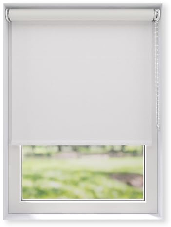 EFIXS Thermorollo White Reflex, Breiten: 43-243 cm, Höhe bis 275 cm, Hier 123 x 190 cm (BxH) Weiss, Verdunklungsrollo mit Reflexionsbeschichtung, Kettenzug
