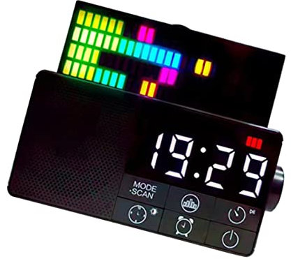 OSALADI Digitaler Wecker Mit Fm-radiosender Und Lautsprecher USB Und Aux-Eingang Fürs Schlafzimmer Kabellose Wiedergabe Mit Schlummerfunktion