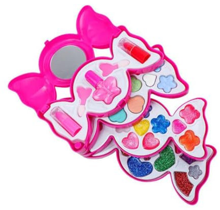 UPKOCH 1 Satz Make-up für Kinder 4-6 Tu so, als würdest du Make-up Spielen Make-up für Mädchen Mädchenspielzeug Spielzeug für Kleinkinder Kinderspielzeug Schminkset für Mädchen 10-12 rot