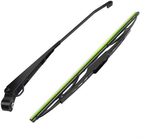 SMZhomeone Scheibenwischer-Set 400 mm Scheibenwischer 12V und Wischerblätter Scheibenwischer-Set Windschutzscheibe Wischermoto für Traktor Boot Wohnmobil