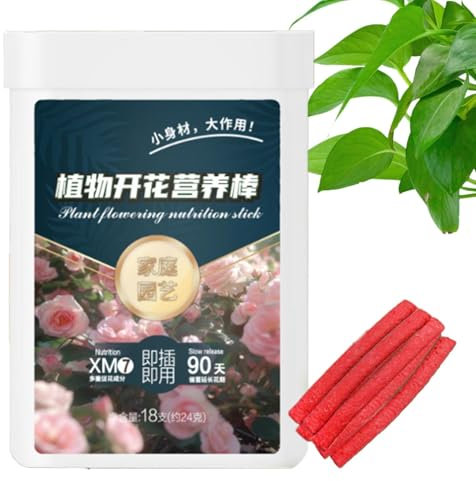 Bastoncini di fertilizzante per piante, Bastoncini di cibo per piante,Stimolatore delle radici dei bastoncini per la nutrizione delle piante da 18 pezzi - Fertilizzante per piante in vaso, stimolatore