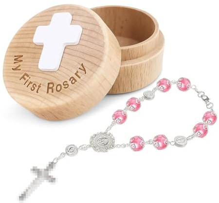 TBTFW My First Rosenkranz, Baby-Rosenkranz, Taufe, Andenken-Box