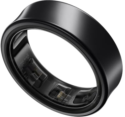 Samsung Galaxy Ring, Smart Ring mit Titan-Gehäuse, Samsung Health mit AI, Schlaftracker, Fitness Tracker, Größe 9 (US), Titanium Black