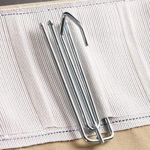 Heavy Duty Metal Curtain Hooks Pinch Pleat Deep Prong Hooks Header Tape Pins Silver (40 Pack)