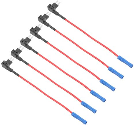 HAPINARY 6stücke -line Sicherungshalter Mit Fuse Tap Adapter Für Sicherungssockel Für Standard Flachsicherungen Geeignet Für Pkw LKW Wohnmobile Und Boote