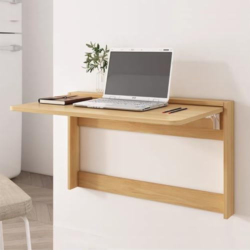 Klappbarer Esstisch, Wandmontage, schwebender Laptop-Schreibtisch, für Küche, Arbeitszimmer und Esszimmer, platzsparendes Holzdesign, ideal für Bar und Waschküche