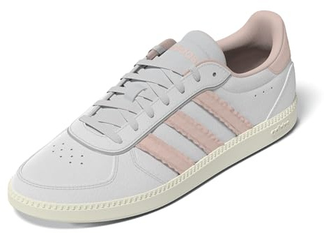 adidas Women's BREAKNET Sleek Shoes, Chalk White/Blush Pink/Off White, 5 UK