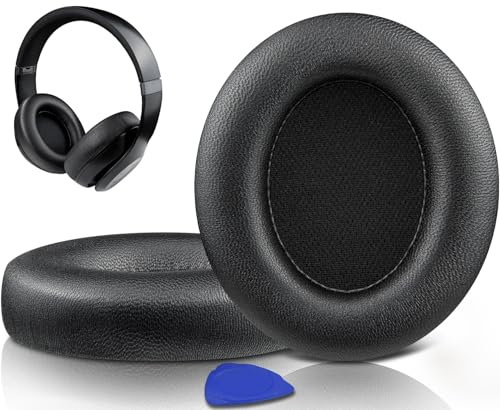 SOULWIT Lambskin Replacement Earpads for Beats Studio Pro Wireless Noise Cancelling Headphones, Cushions Ear Pads with High-Density Noise Isolation Foam - Black