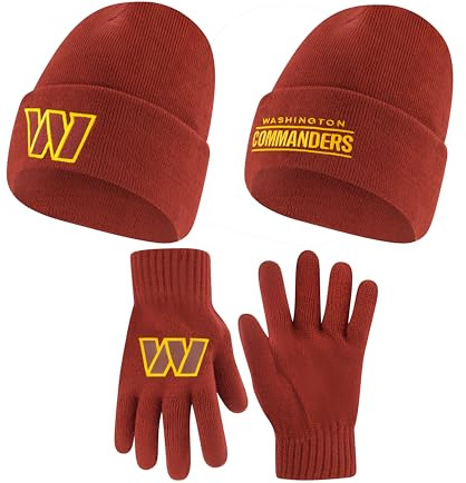 Ultra Game NFL Offizielle superweiche Wintermütze mit extra warmen Touchscreen-Handschuhen