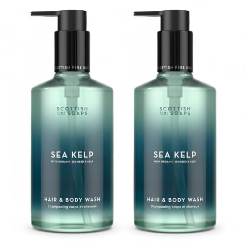 MM Fine Soaps Hair & Body Wash 300ml Twin Pack | Luxury 2-in-1 Shower Gel & Shampoo | Refreshing Daily Cleanser for Men & Women | Nourishing & Hydrating Body Wash Duo