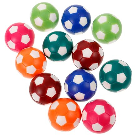 Hemobllo 12pièces Ballons Foot Balles de Rechange pour Jeu de Table Lot Remplacement pour Footbag de Bureau Maison