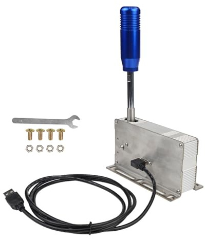 Aluminium Racing Shifter – USB Plug & Play Für PC Sims Response Wheel Kompatibilität Einfache Installation Racing Game Shifter