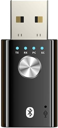 4-in-1 USB Audio Bluetooth Transmitter/Receiver with Surround Sound, 5.1 Channel, AUX Input and Microphone and Accessories