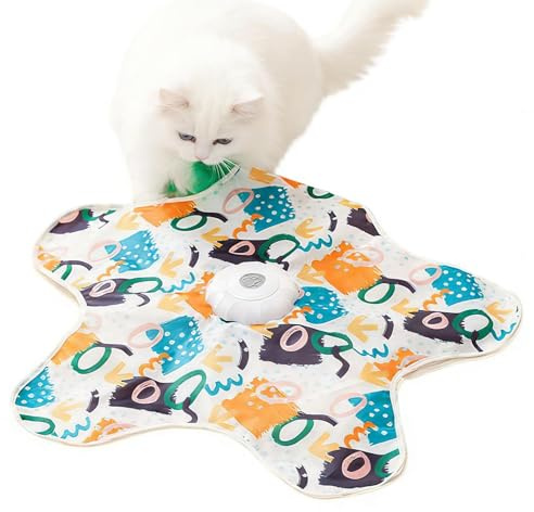 Juguetes interactivos para Gatos – Suministros para con Oculta móvil, Activado por, para Entrenamiento de Ejercicio en Interiores, Mascotas,