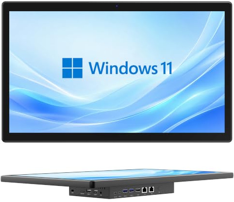 HEIGAOLAPC Panel PC 18,5 Ordenador Industrial PC Pantalla Táctil Win11 Pro, Resistente Tablet Táctil N100 8GB RAM 128GB ROM, 1920 * 1080 IPS, HDMI 2,0, USB-C 3,1, 2*USB3,2, 2*USB 2,0, 2*LAN
