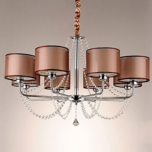 Europeo Soggiorno Cristallo Luce Del Pendente Classico Tessuto Sala Studio Lampada A Sospensione Sala Da Pranzo Lampadario Apparecchio (caffè)