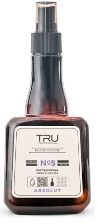 TRU Barbers Eau De Cologne After Shave Spray 250ml ABSOLUTE - Langanhaltender Duft, Premium Herrenpflege, Beruhigende Pflege nach der Rasur