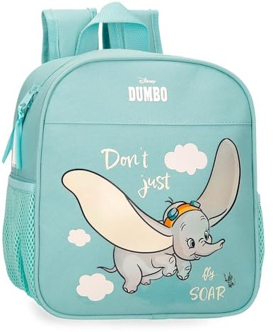 Disney Joumma Dumbo Fly Sac à Dos préscolaire Adaptable à Chariot Bleu 21 x 25 x 10 cm Polyester 5,25 l, Bleu, Talla única, Sac à Dos préscolaire Adaptable au Chariot