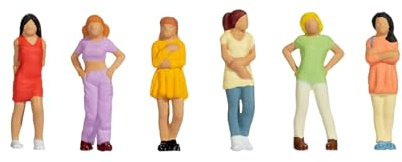 Noch N Figurines Adolescentes féminines avec Figurines de modélisme en Plastique 1:160 pour la Piste N Weichen, parfaites pour Les Parcs urbains et Les Cours d'école