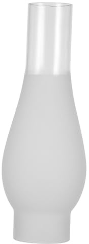 FIXOSHEE Glas Lampenschirm Ersatz für Petroleumlampe Vintage Öllampe Glaszylinder Schirm Ersatzglas Hitzebeständig Winddicht Retro Design für Wohnzimmer Schlafzimmer