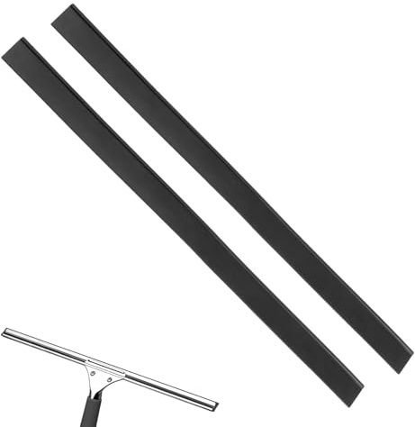 2 Pack 14 (35cm) Universal Window Squeegee Replacement Rubber Blades | Streak-free cleaning performance, simple tool-free fitting, suits glass, mirrors & vehicle windows, durable for daily use