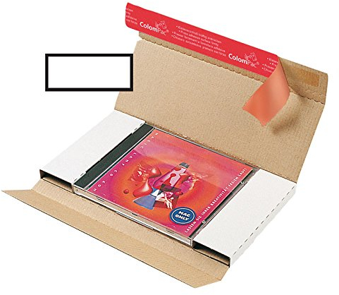 Jewelcase Versandbrief DIN lang, CP 042.11, Menge: 500 Stück, Farbe: weiß, Maxibrief, Karton